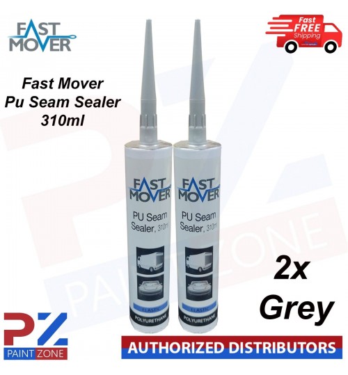 2X FAST MOVER PU SEAM SELAER CARTRIDGE GREY (310ML) CAR BODY Adhesive & Sealant